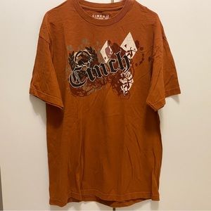 Cinch Burnt Orange Men’s Short Sleeve Shirt